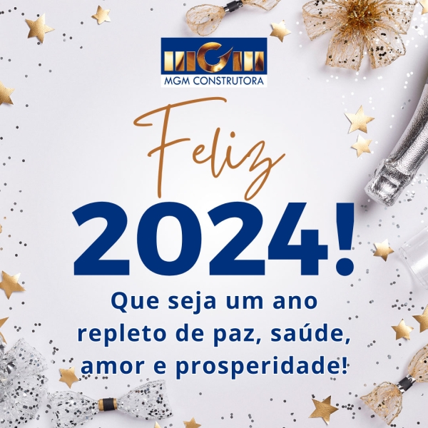 A MGM CONSTRUTORA deseja um Feliz Ano Novo para todos!